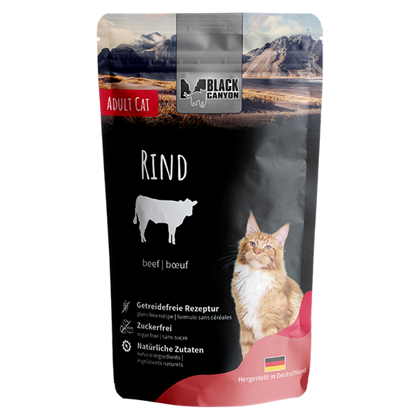 Black Canyon Cat Pouchbeutel Rind 12 x 85g