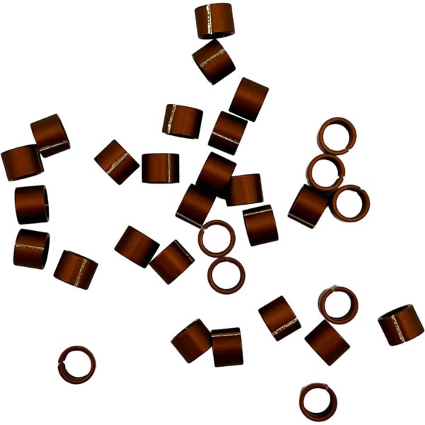 Farbringe Alu offen 3,0mm orange 10 Stück