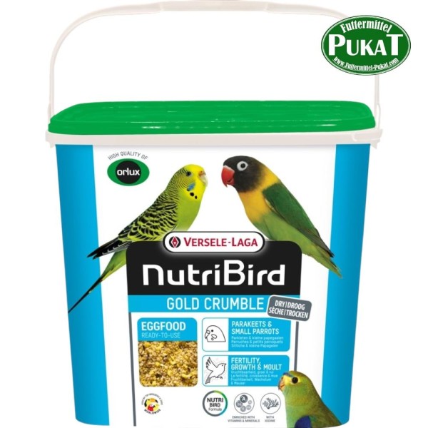 NutriBird Gold Crumble Sittiche & Kleine Papageien 4kg