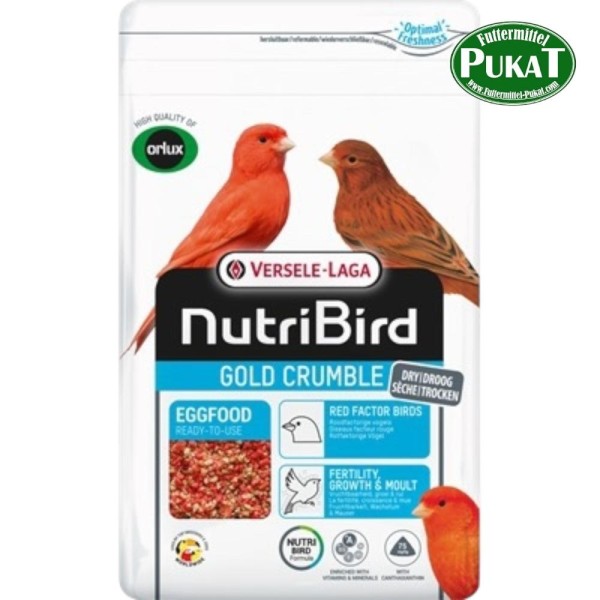 NutriBird Gold Crumble Rotfaktorige Vögel 1kg