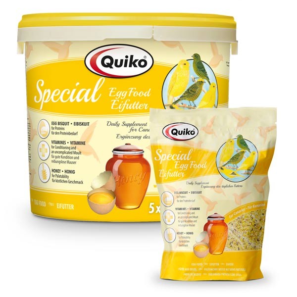 Quiko Special Eifutter: Kraft und Aufzuchtfutter für Kanarien und Positurkanarien 5kg
