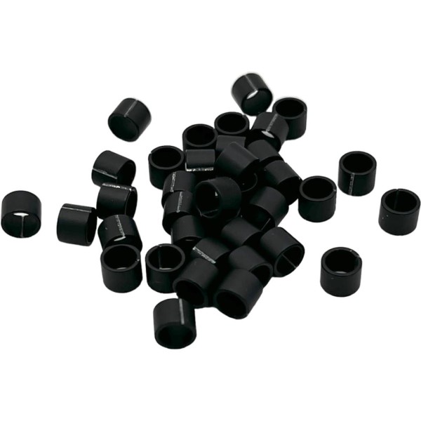Farbringe Alu offen 3,0mm schwarz 10 Stück