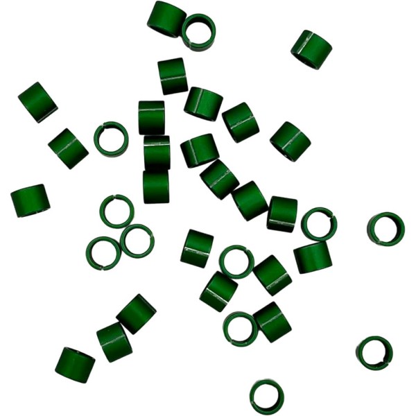 Farbringe Alu offen 3,0mm grün 10 Stück