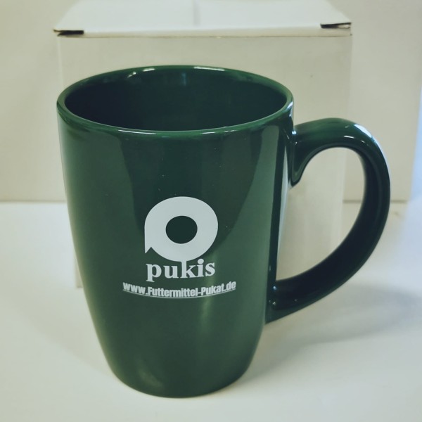 Puki's Kaffeetasse grün stylisch