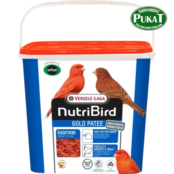 NutriBird Gold Patee Rotfaktorige Vögel 5kg