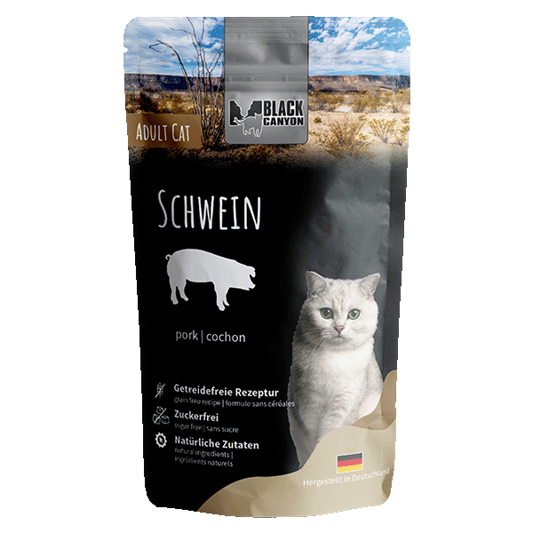 Black Canyon Cat Pouchbeutel Schwein 12 x 85g