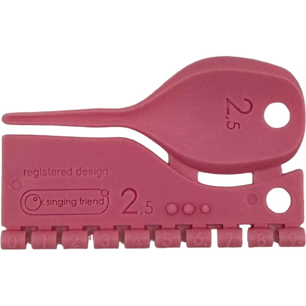 Kunststoff Farbringe/Markierungsringe 2,5mm rosa